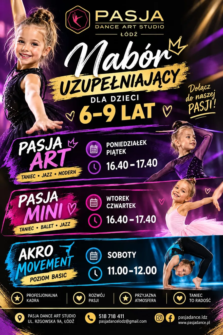 Nabór uzupełniający dla dzieci 6-9 lat