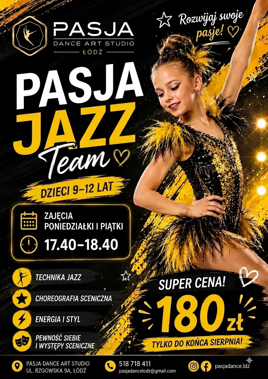 Pasja Jazz Team — grupa 9-12 lat